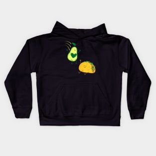 Avocado Taco design Kids Hoodie